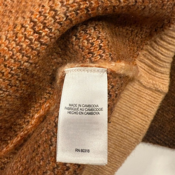 Lucky Brand Brown and Tan Knit Horse Design Cardigan Women’s XL NWT - Picture 8 of 11